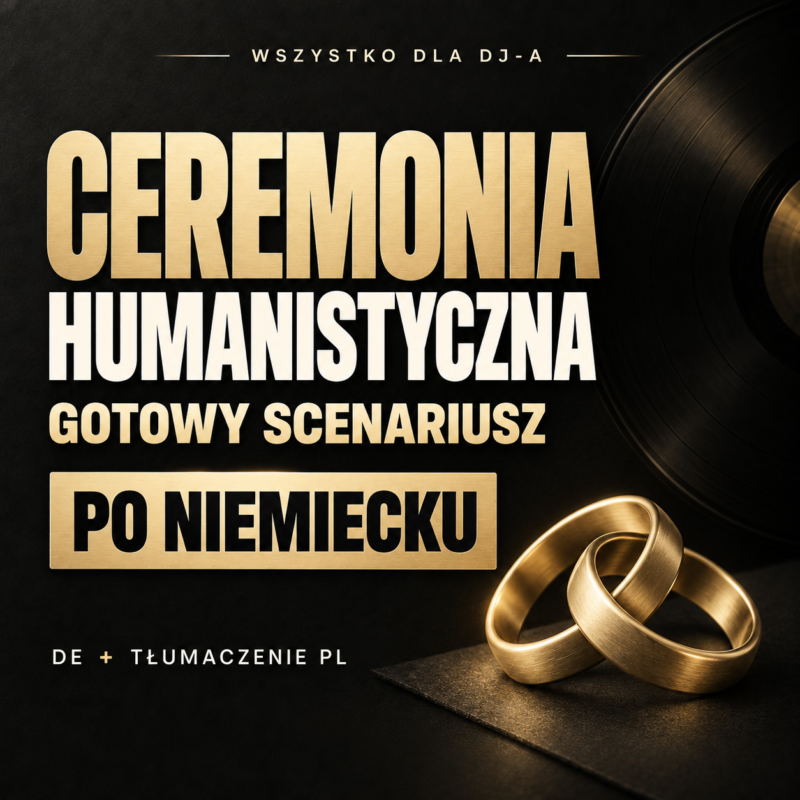 Ceremonia humanistyczna po niemiecku – scenariusz – czarno-złota okładka