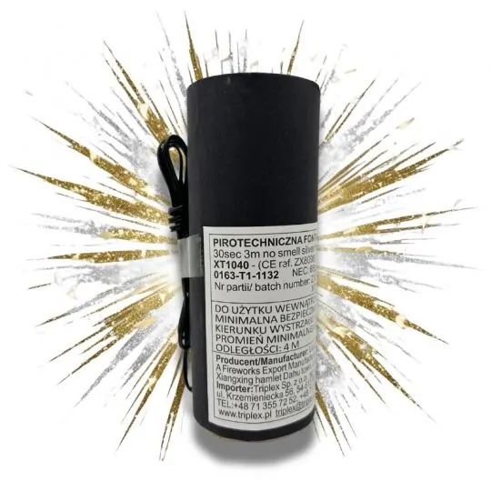 Zestaw 48 sztuk  Fontanna iskier SILVER (no smell) XT1040 - 30 sekund, wysokość 3m