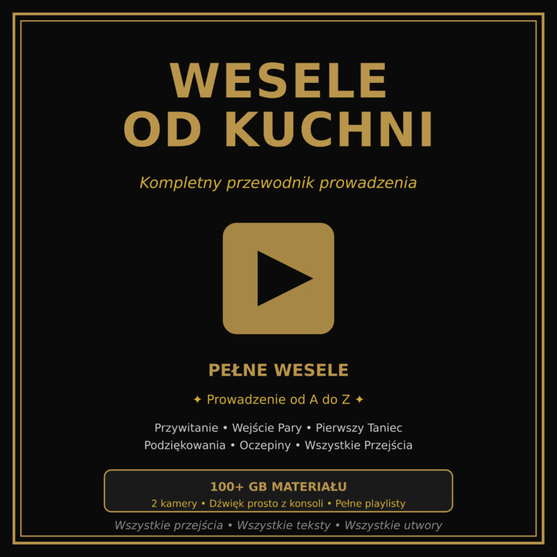 Prowadzenie Wesela od A do Z ( Materiał video z wesela) !!!