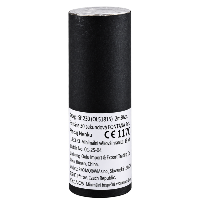 Fontanna iskier Pyro Moravia NSF0230 – 2 m / 30 s NO SMELL