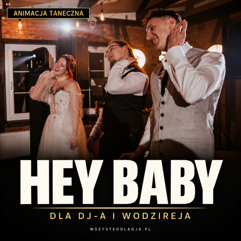 HEY BABY – okładka ze zdjęciem tańczących uczestników
