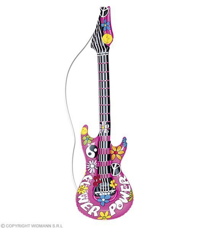 GITARA 105CM DMUCHANA HIPPIS RÓŻOWA