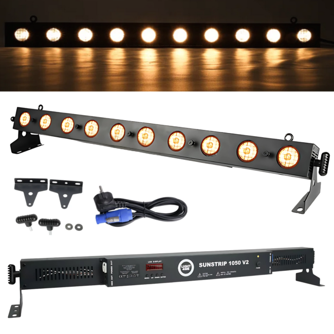 LIGHT4ME SUNSTRIP 1050 V2 – listwa halogenowa 10x50W WW DMX Pixel Control
