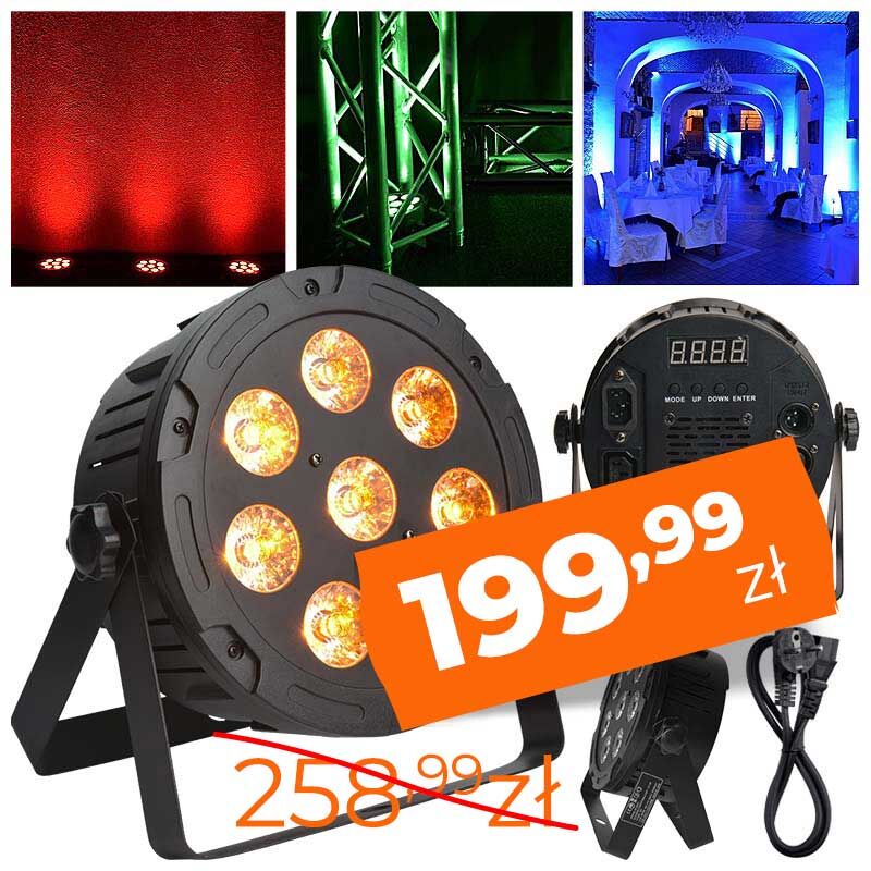 LIGHT4ME PENTA PAR 8x12W MKII RGBWA – reflektor LED dla DJ-a