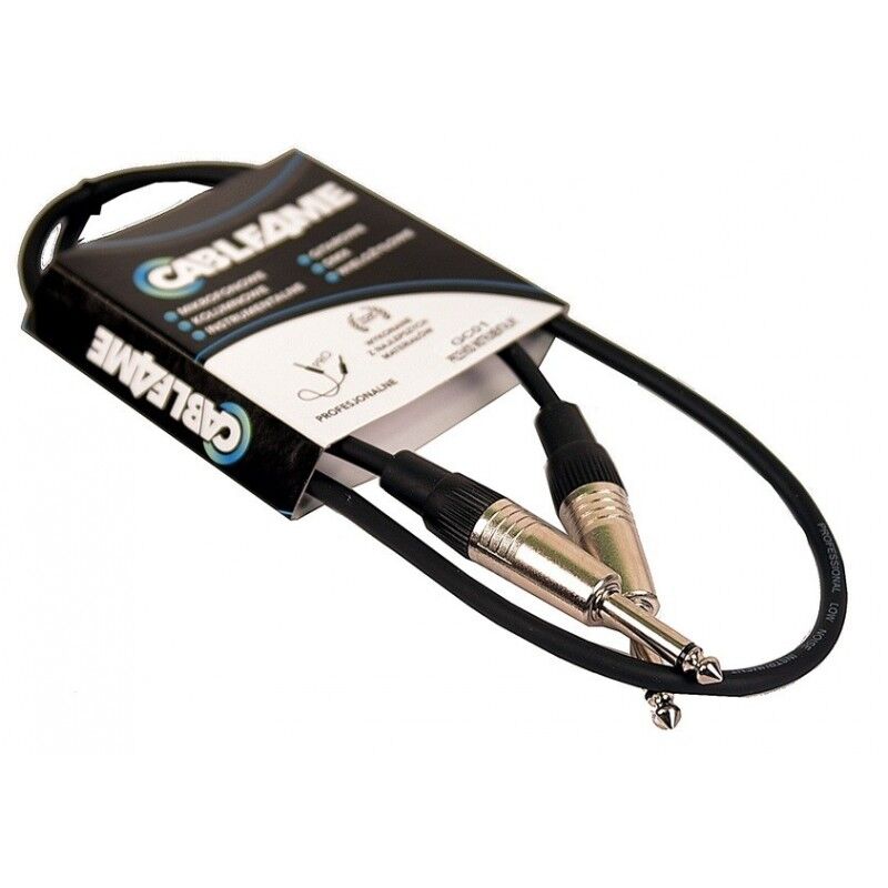 CABLE4ME Jack–Jack 1 m – kabel instrumentalny 6,3 mm