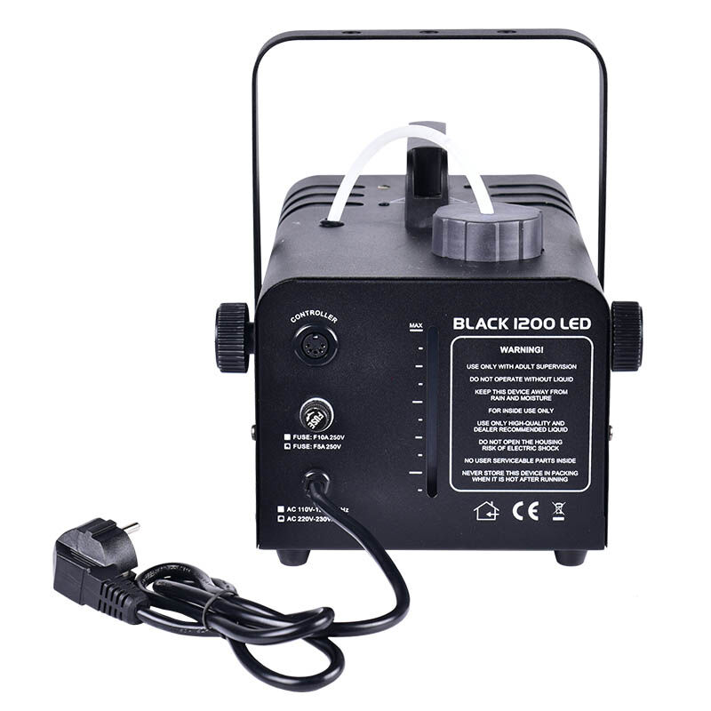 LIGHT4ME BLACK 1200 LED – wytwornica dymu 850W z LED + pilot bezprzewodowy - obrazek 3