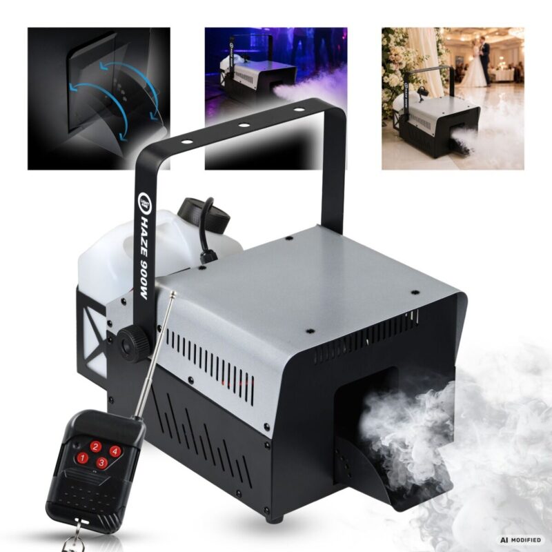 LIGHT4ME HAZE 900W – hazer wytwornica mgły DMX 900W + pilot bezprzewodowy