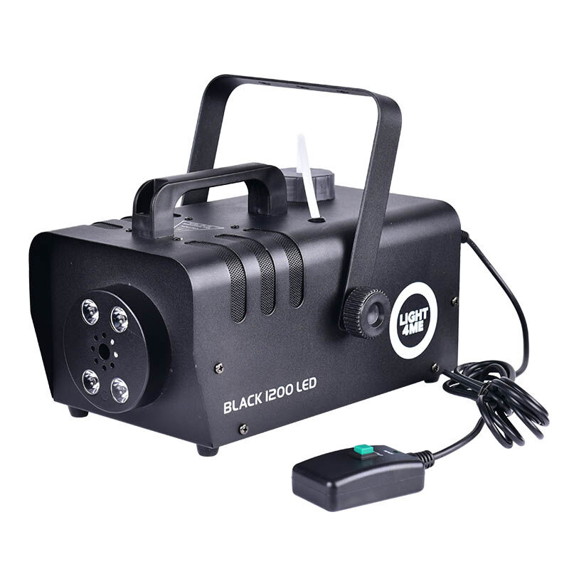 LIGHT4ME BLACK 1200 LED – wytwornica dymu 850W z LED + pilot bezprzewodowy