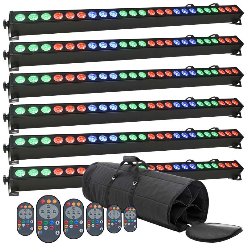 LIGHT4ME DECO BAR 24 RGB IR – zestaw 6 listew LED + pokrowiec