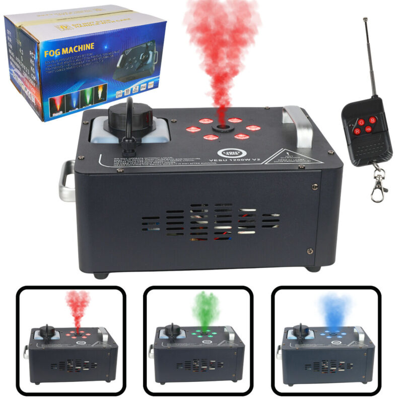 LIGHT4ME VESU 1200W V2 – pionowa wytwornica dymu 1200W RGB LED DMX + pilot