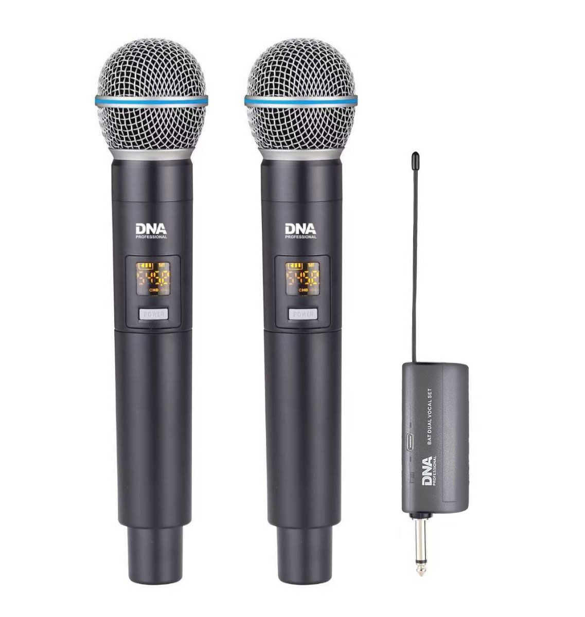 DNA BAT DUAL VOCAL SET – zestaw 2 mikrofonów bezprzewodowych UHF 518–542 MHz + odbiornik - obrazek 5