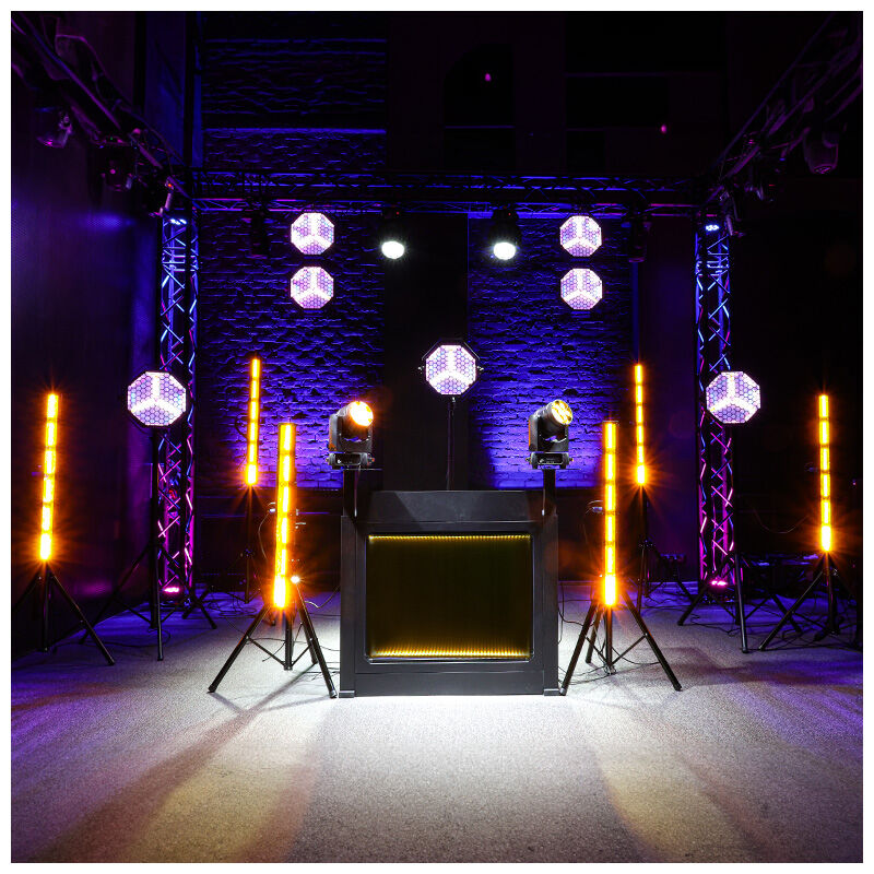 DNA DJ BOOTH BK stół stanowisko DJ podświetlana tablica LED RGB pilot długopisy pokrowiec + dostawki ZESTAW - obrazek 5