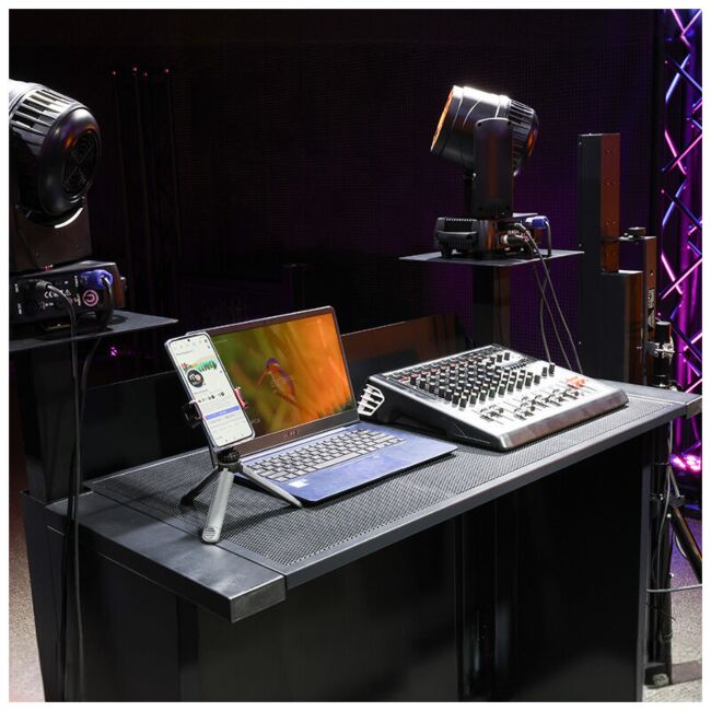 DNA DJ BOOTH BK – stanowisko DJ z podświetlanym panelem LED RGB - obrazek 3