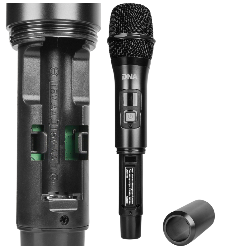 DNA UMA VOCAL SET – zestaw 2 mikrofonów bezprzewodowych UHF + stacja ładująca - obrazek 3