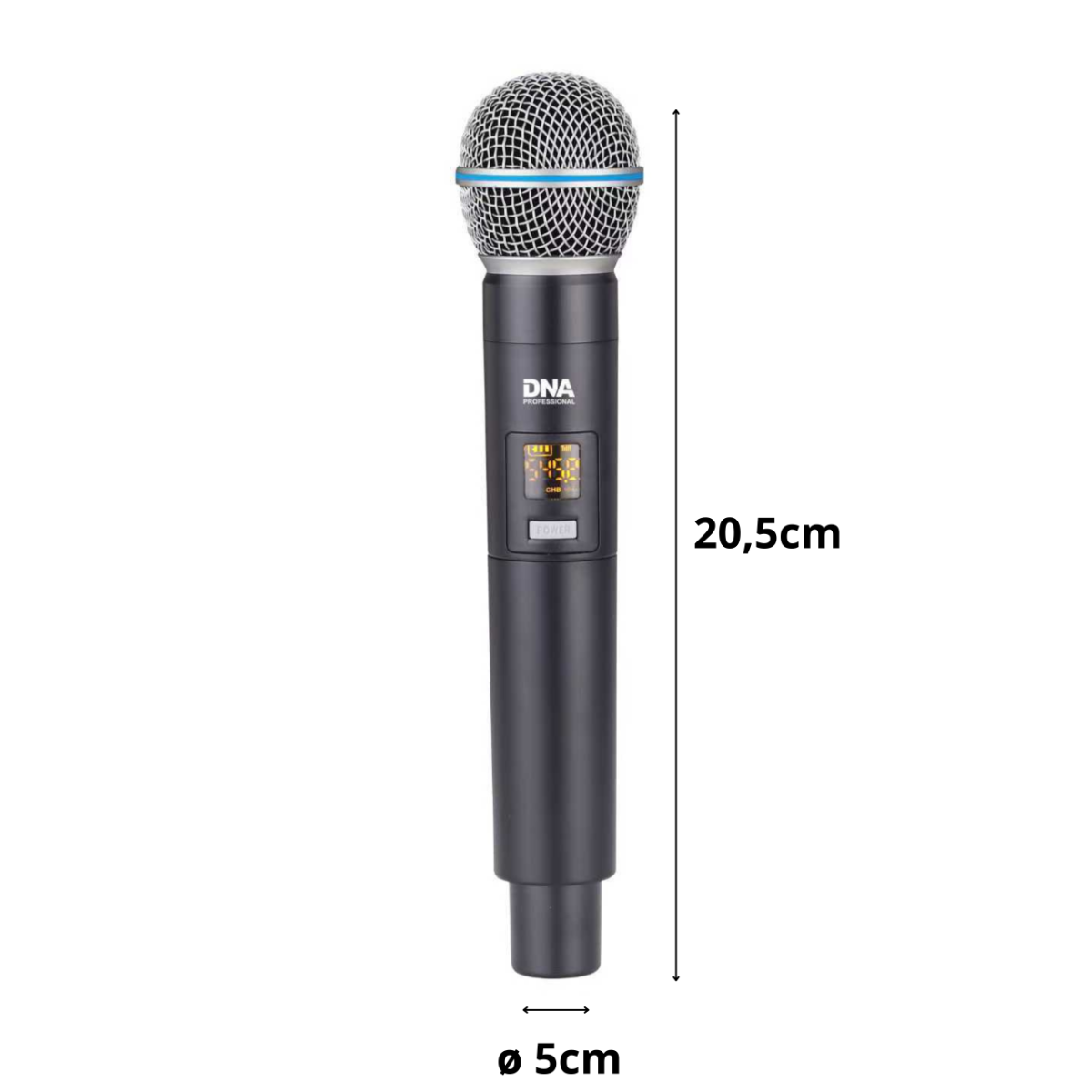 DNA BAT DUAL VOCAL SET – zestaw 2 mikrofonów bezprzewodowych UHF 518–542 MHz + odbiornik - obrazek 6