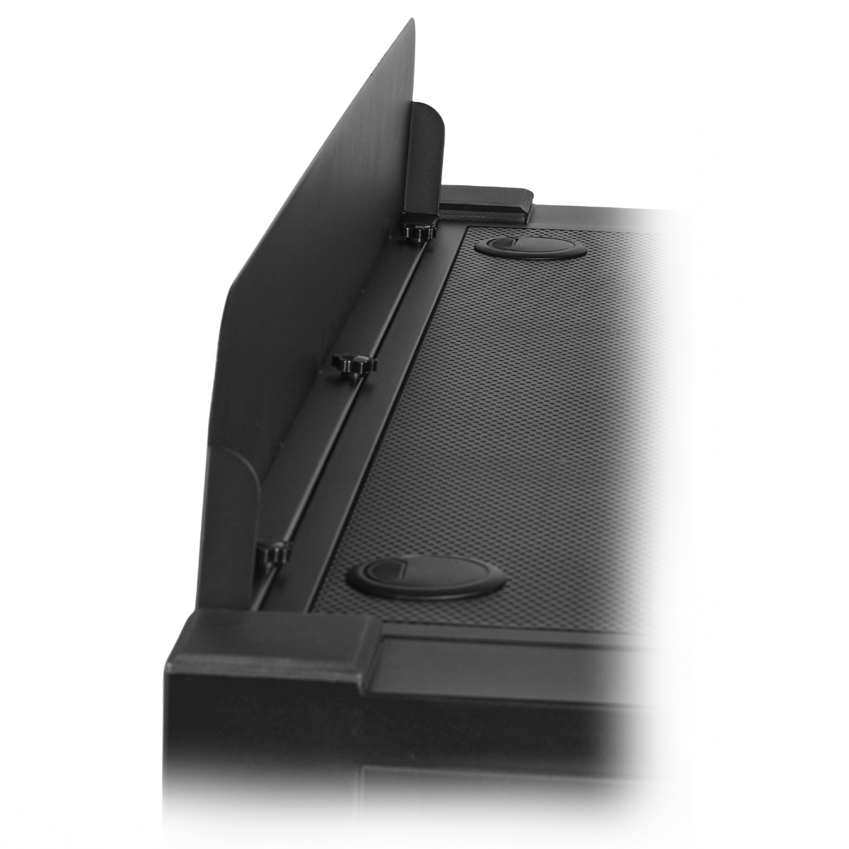 DNA DJ BOOTH MESH BK – profesjonalne stanowisko DJ z perforowanym frontem - obrazek 4