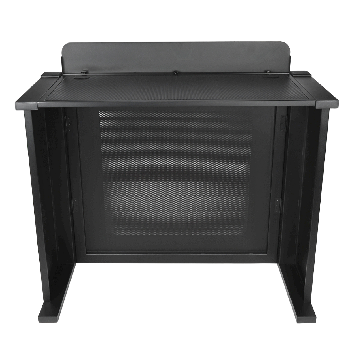 DNA DJ BOOTH MESH BK – profesjonalne stanowisko DJ z perforowanym frontem - obrazek 7