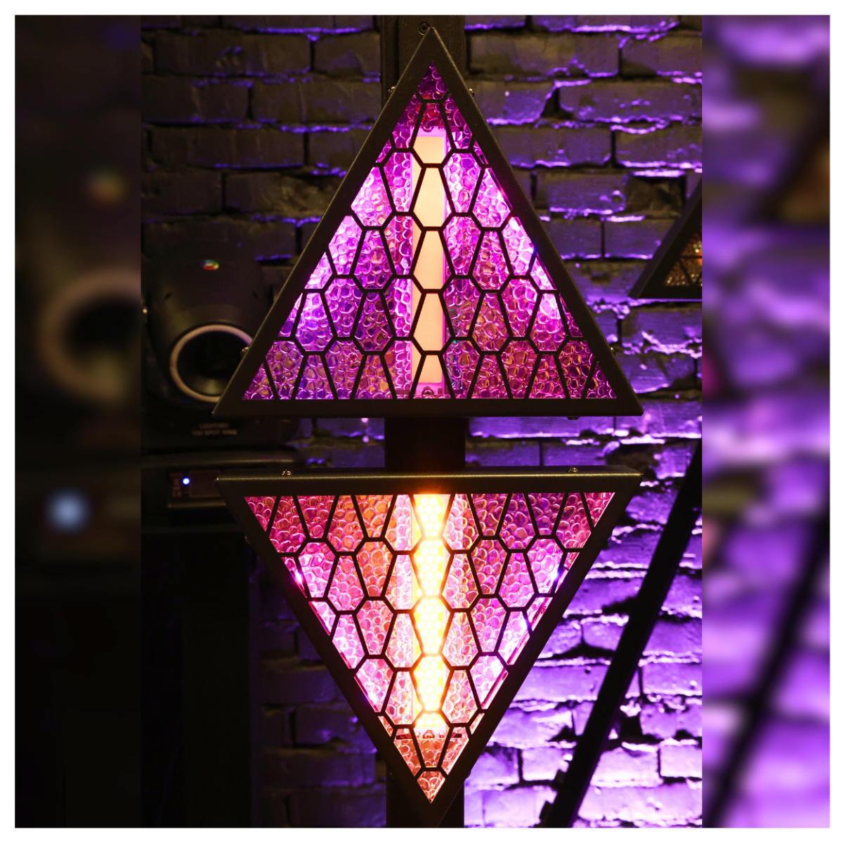 EVOLIGHTS LUMEN ONE – reflektor sceniczny retro 6x60W WW + 96x0,5W RGB LED DMX - obrazek 5