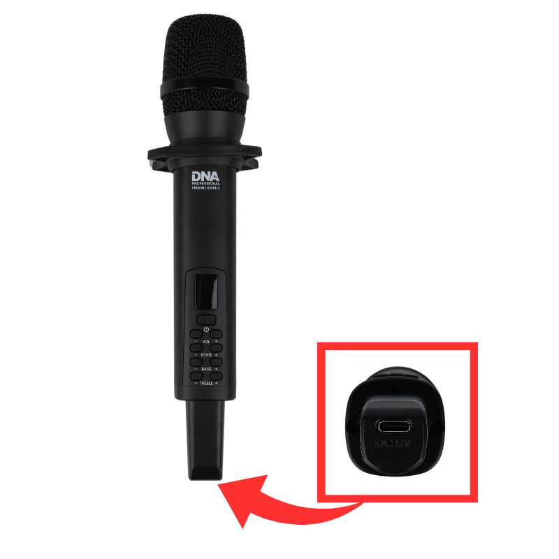DNA FREEMIC DOUBLE – zestaw 2 mikrofonów bezprzewodowych 2,4 GHz + odbiornik - obrazek 5
