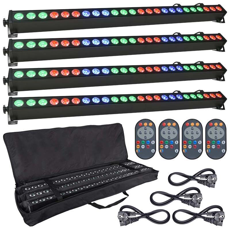 LIGHT4ME DECO BAR 24 RGB IR – zestaw 4 listew LED + pokrowiec