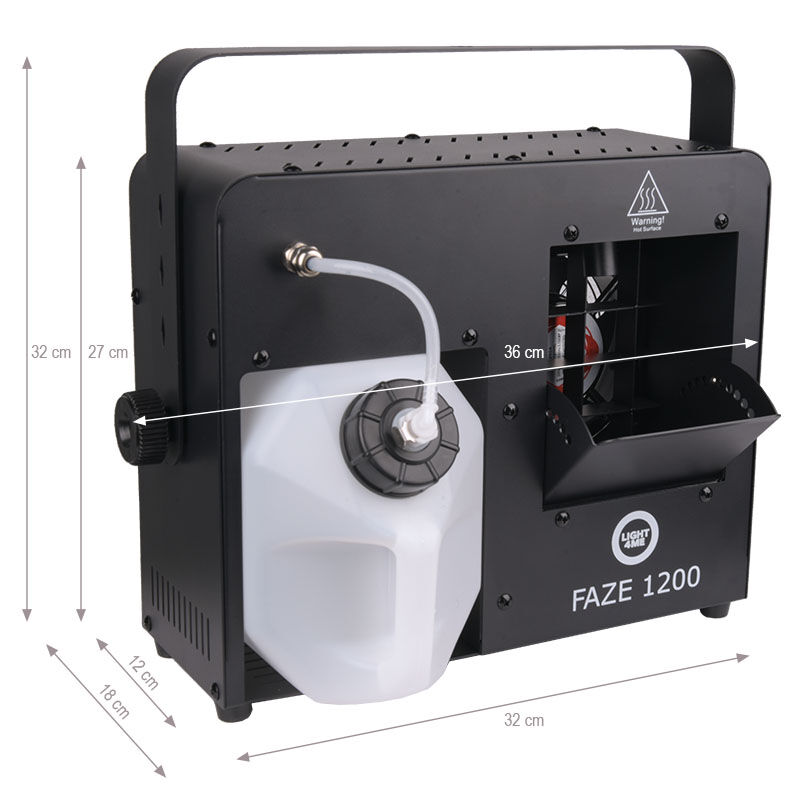 LIGHT4ME FAZE 1200 – wytwornica mgły fazer 1200W DMX + pilot + timer - obrazek 4