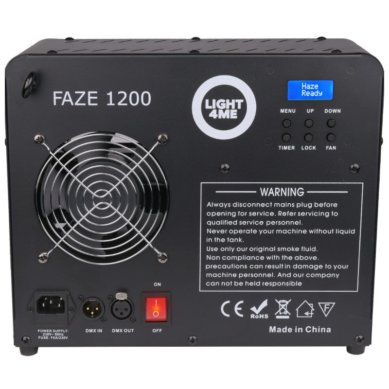 LIGHT4ME FAZE 1200 – wytwornica mgły fazer 1200W DMX + pilot + timer - obrazek 3