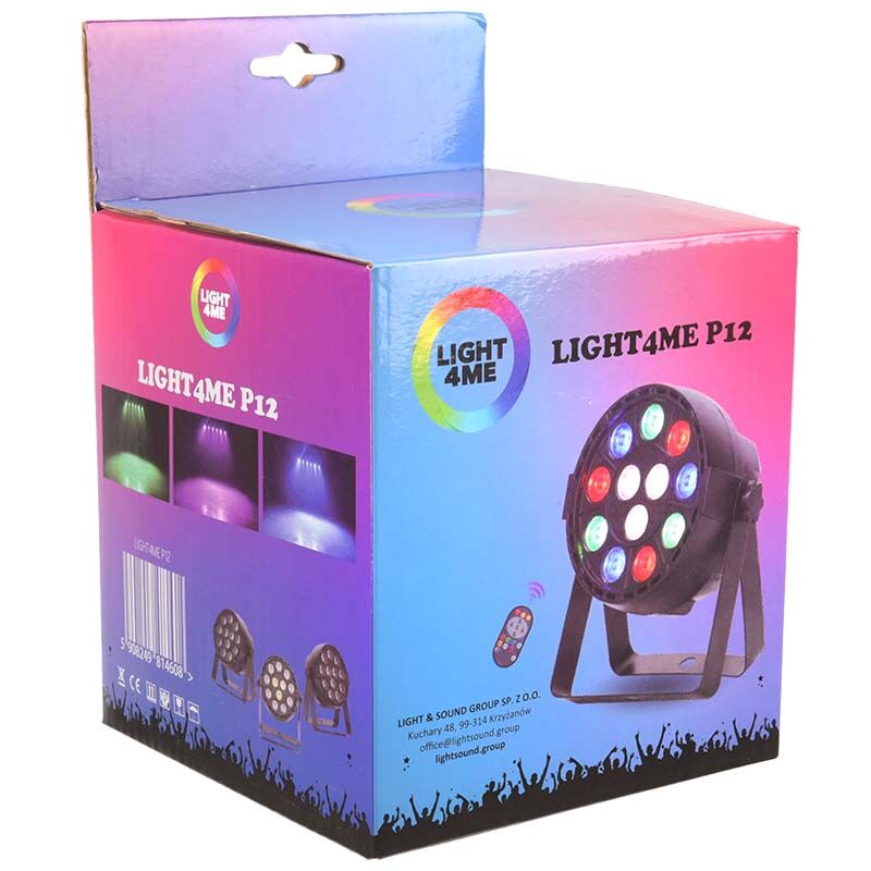 LIGHT4ME P12 LED PAR RGBW – mały reflektor sceniczny + pilot - obrazek 6