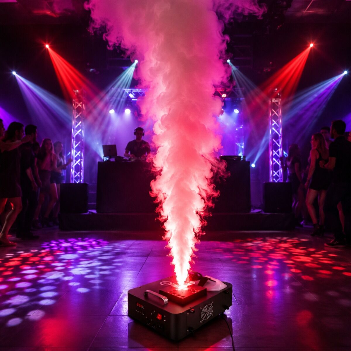 LIGHT4ME JET 1500 LED – pionowa wytwornica dymu 1500W RGB DMX + pilot - obrazek 6