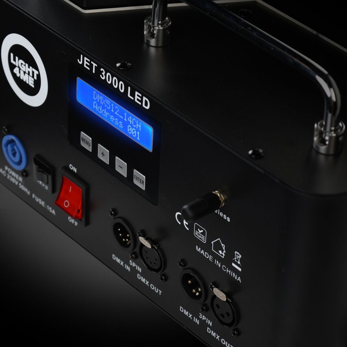 LIGHT4ME JET 3000 LED – pionowa wytwornica dymu 3000W RGBW DMX + pilot - obrazek 5