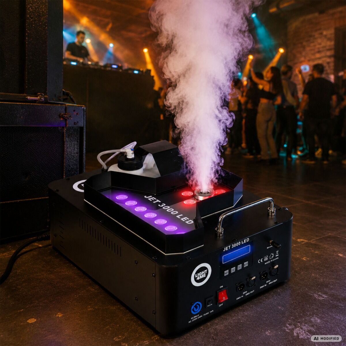 LIGHT4ME JET 3000 LED – pionowa wytwornica dymu 3000W RGBW DMX + pilot - obrazek 9