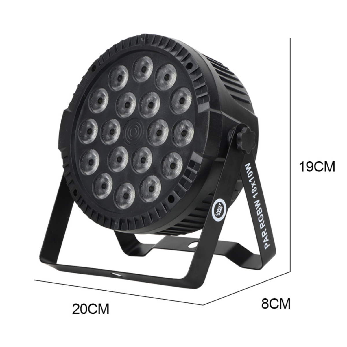 LIGHT4ME PAR RGBW 18x10W – reflektor sceniczny LED DMX + pilot - obrazek 4
