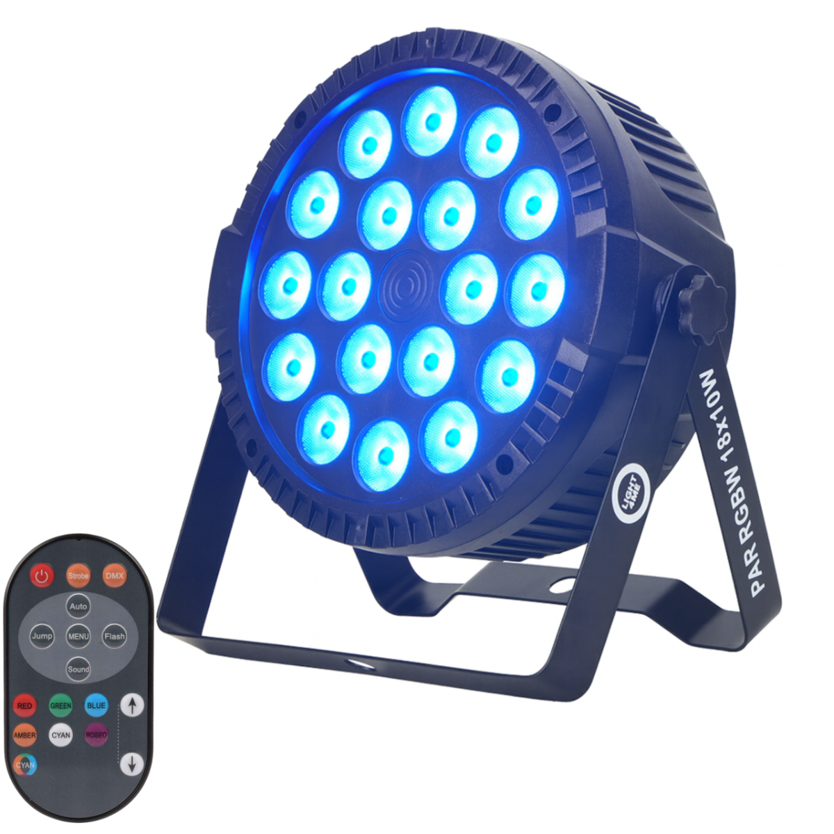 LIGHT4ME PAR RGBW 18x10W – reflektor sceniczny LED DMX + pilot - obrazek 12