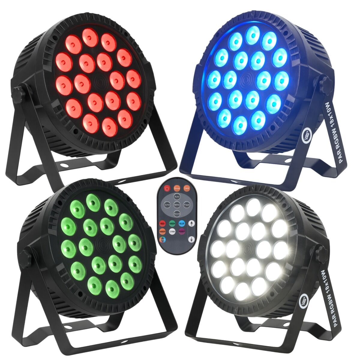 LIGHT4ME PAR RGBW 18x10W – reflektor sceniczny LED DMX + pilot - obrazek 13