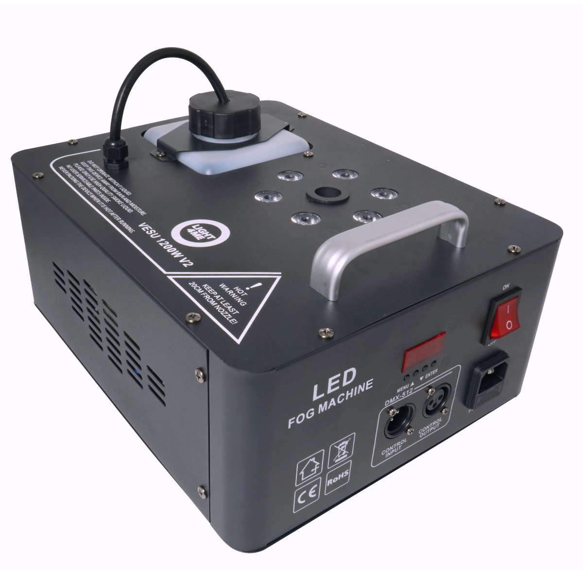 LIGHT4ME VESU 1200W V2 – pionowa wytwornica dymu 1200W RGB LED DMX + pilot - obrazek 5