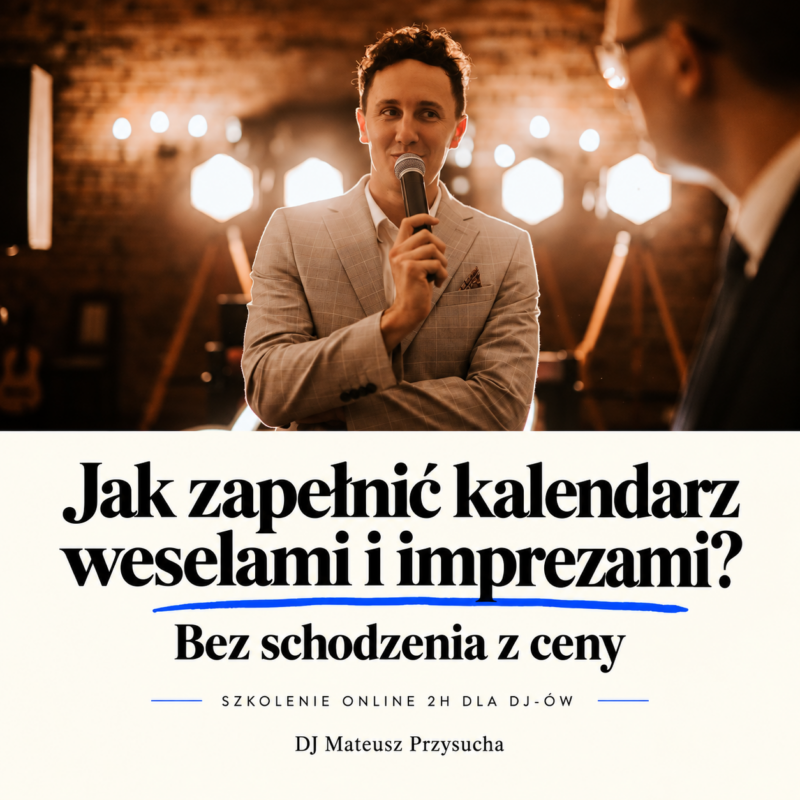 Jak zapełnić kalendarz weselami i imprezami bez schodzenia z ceny?