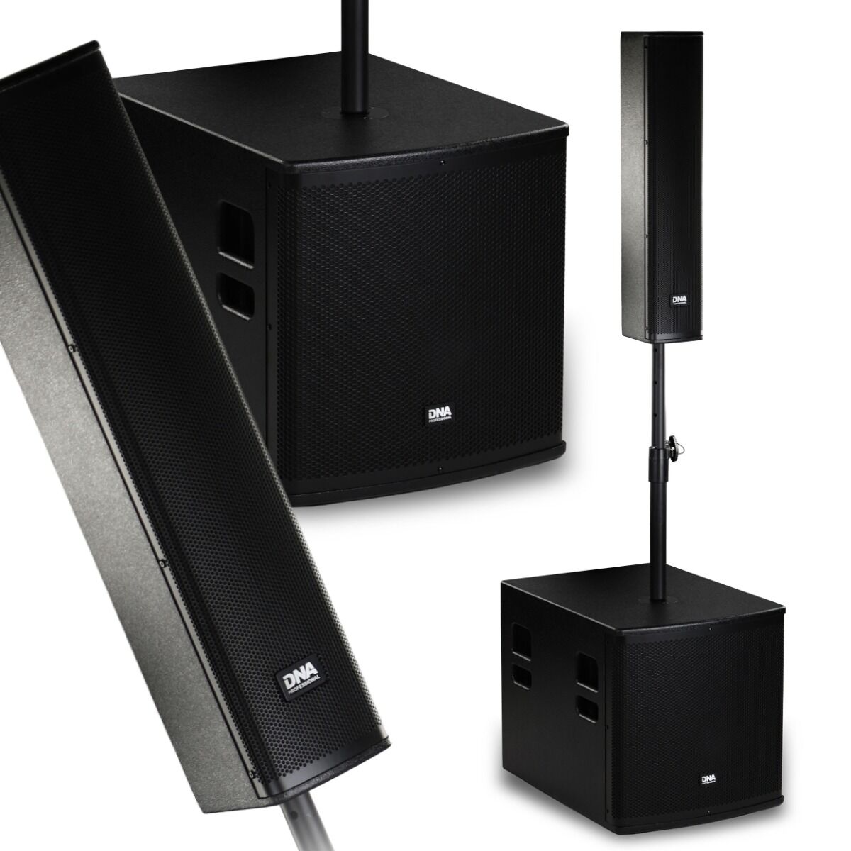 DNA BSX15 – aktywny system słupkowy 450 W RMS, Bluetooth 5.4 – zdjęcie produktu 1