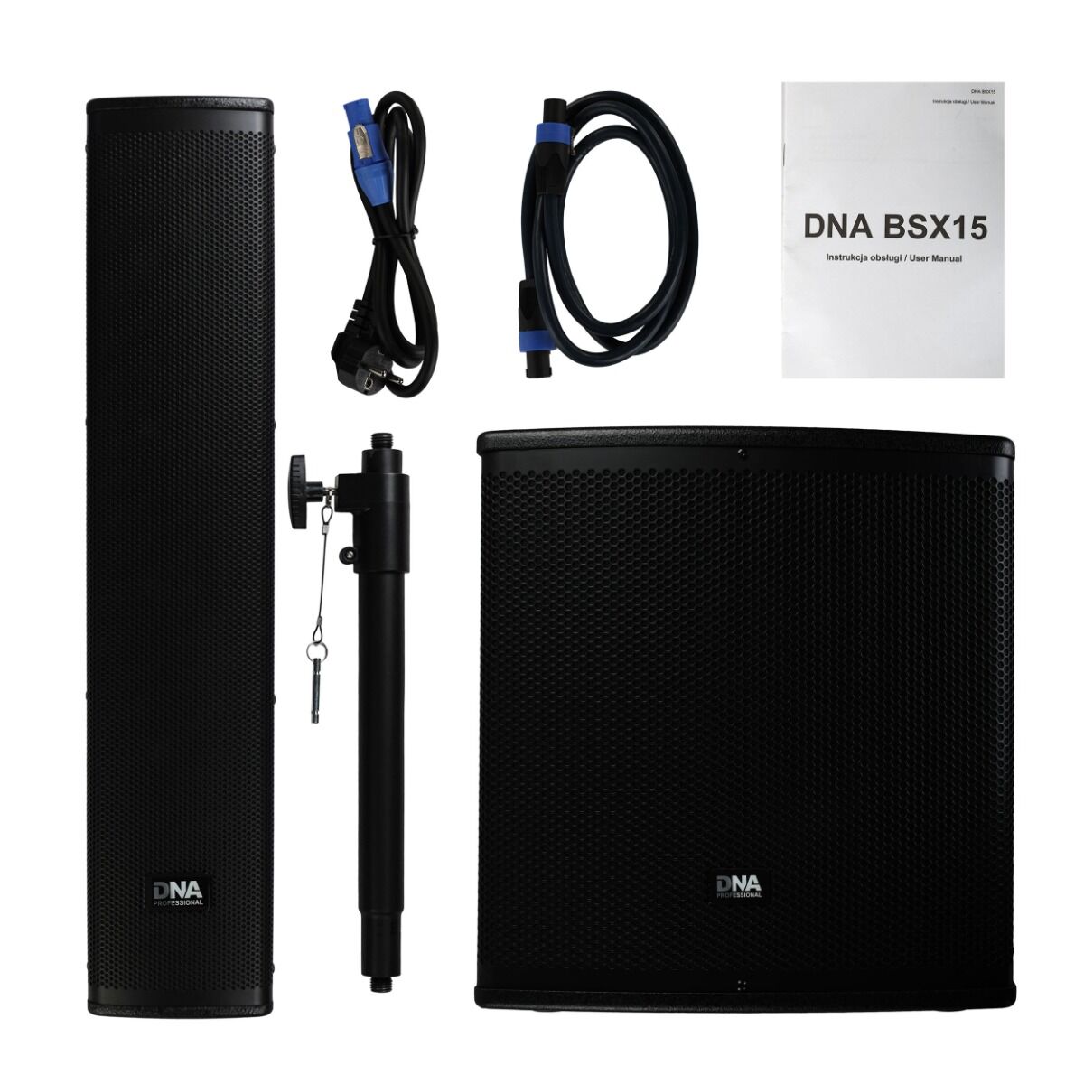 DNA BSX15 – aktywny system słupkowy 450 W RMS, Bluetooth 5.4 – zdjęcie produktu 7
